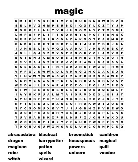 Magical word find